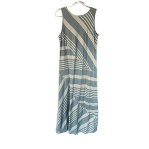 Lisa Rinna Collection Maxi Dress Green Striped Sz LP